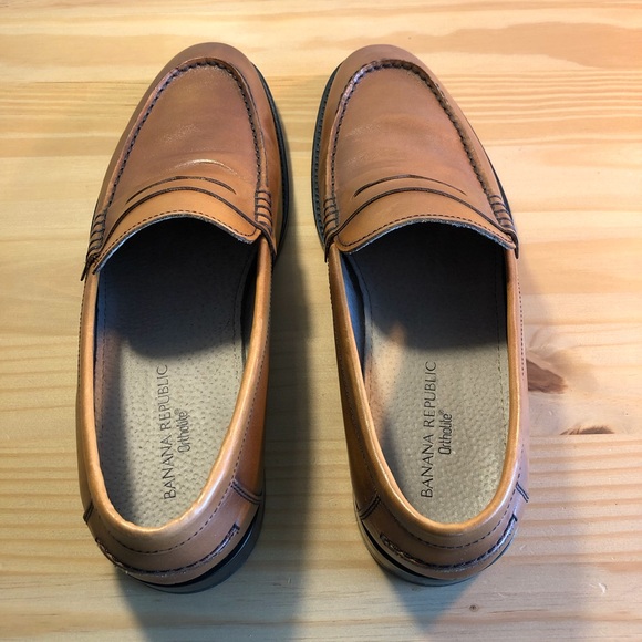 Banana Republic Dellbrook Italian Leather Loafer Men’s 10 Tan - Picture 7 of 7